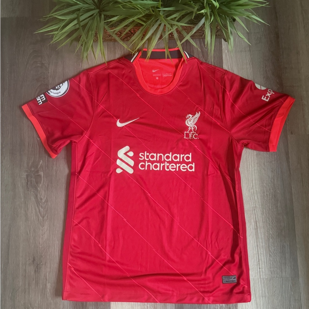 Liverpool 2021/22 Home Soccer Jersey Nike Football Shirt Men Sz L Premier League